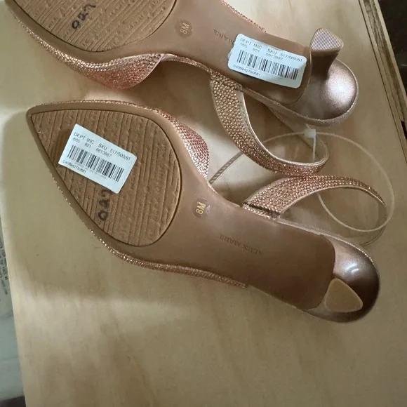 Alex Marie Blush Pink Kitten Heel Sling Back - Picture 5 of 12